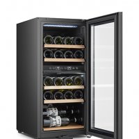 Двузонов хладилник за вино 24 бутилки / 60 литра AD 8080, снимка 1 - Хладилници - 34960220