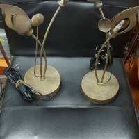 2броя Нощни лампи от Ковано желязо, снимка 5 - Настолни лампи - 39849049