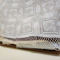 шалте за спалня / покривка 200х200 см, плетено на 1 кука, красива ръчна изработка, без забележки, снимка 2 - Покривки за легло - 44047411