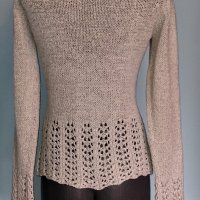 Пуловер от копринена прежда "DEPARTURE"® / копринен пуловер плетена дантела , снимка 5 - Блузи с дълъг ръкав и пуловери - 26681151