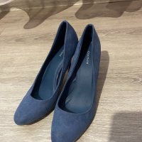 Токчета обувки на висок ток сини graceland, снимка 1 - Дамски обувки на ток - 34766995