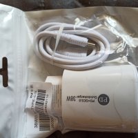 38W мощно и бързо зарядно с USB C кабел, снимка 7 - Оригинални зарядни - 40529407