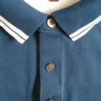 Michael Kors Polo Shirt Blue - страхотна мъжка блуза КАТО НОВА, снимка 2 - Блузи - 27790388