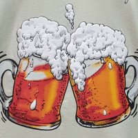 Нова мъжка тениска с трансферен печат Two Beer or not Two Beer, бири, алкохол, снимка 7 - Тениски - 28263527
