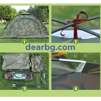 Непромокаема камуфлажна палатка за къмпинг, риболов, снимка 6 - Палатки - 28490417