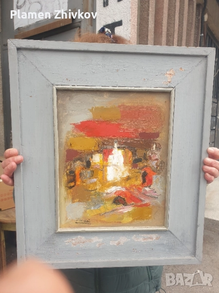 масло на картон , снимка 1