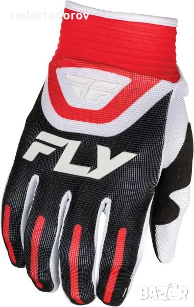 ТОП ЦЕНА Мотокрос ръкавици FLY RACING F-16-BLACK/RED/WHITE,протектори, снимка 1