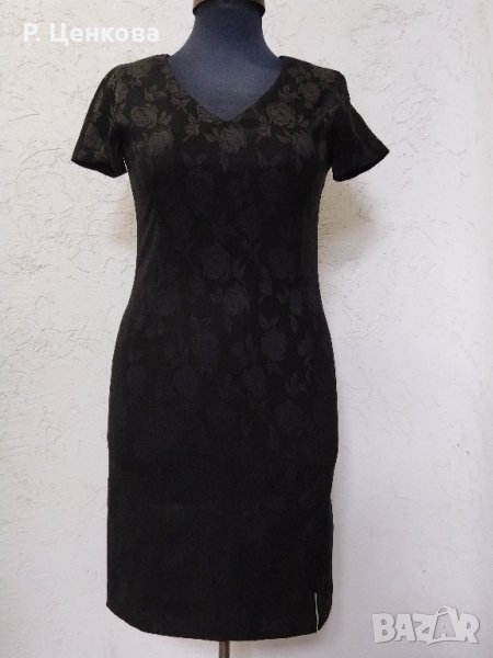 Дамска елегантна черна рокля, снимка 1