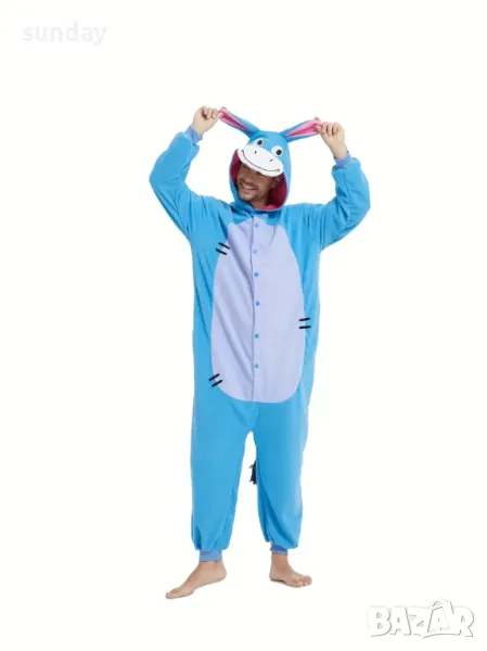 Пухкава пижама синьо магаре, снимка 1