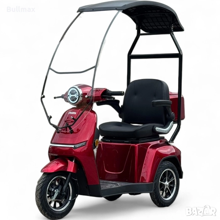  Електрическа триколка Bullmax R1, 1500W, 60V/20Ah, Сива, CE сертификат, снимка 1