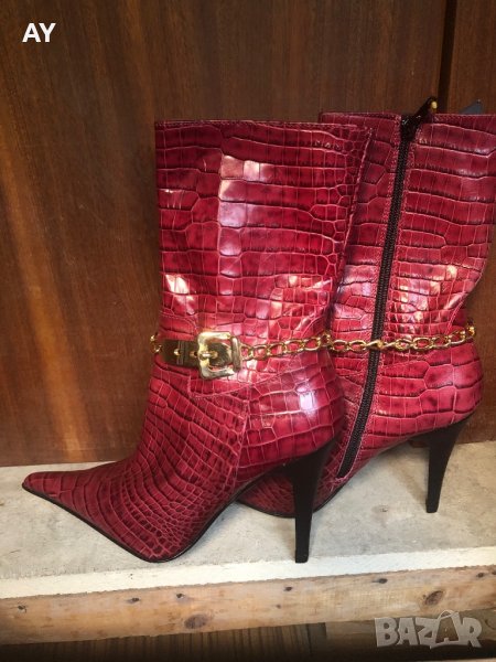 Дамски боти естествена кожа, снимка 1