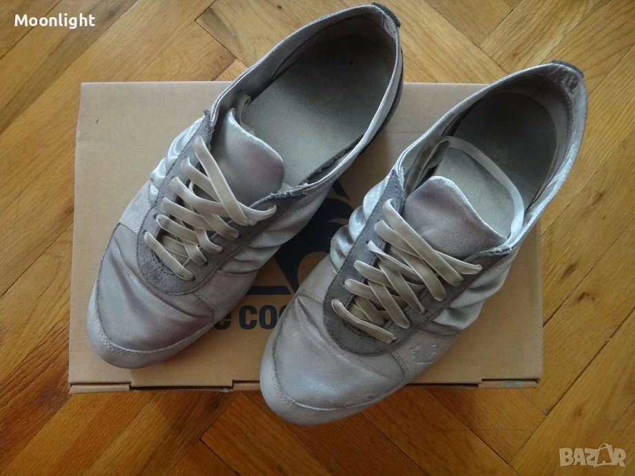 Оригинални сиви маратонки Le Coq Sportif 36 номер Bagatelle Satin Silver сиво-сребристи, снимка 1