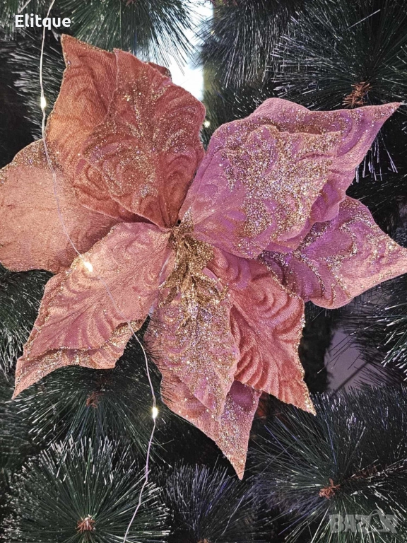 Коледна звезда декорация за елха, Christmas Melania, снимка 1