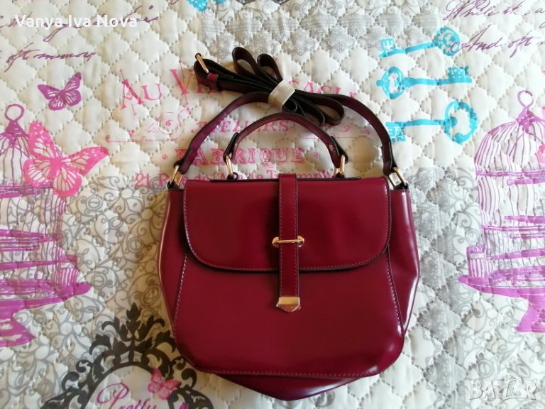 Малка чантичка в цвят бордо-нова, снимка 1