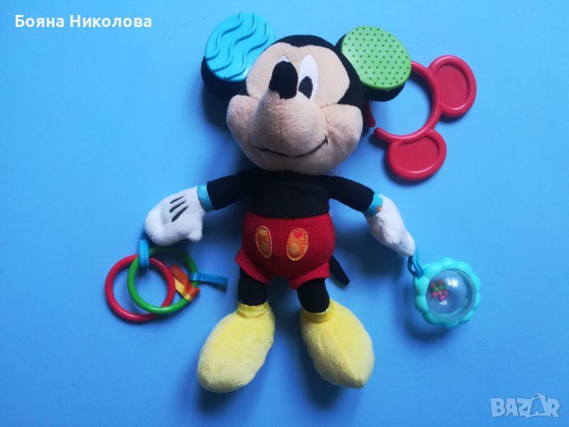 Бебешка играчка Мики Маус, за количка или легълце, снимка 1