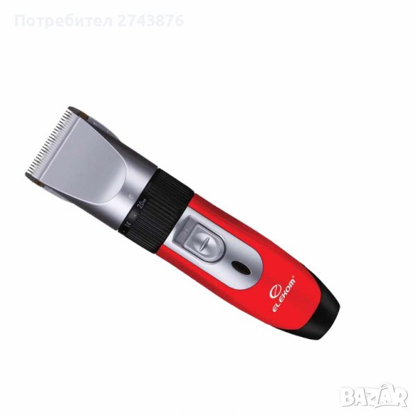 Професионална машинка за подстригване ELEKOM ЕК-301 червена, снимка 1