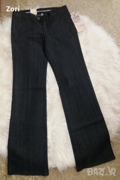 СТРАХОТНИ дънки с широк крачол размер 36, снимка 1