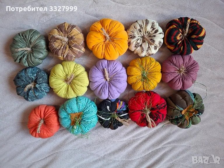 Тиква от плат за Хелоуин, снимка 1