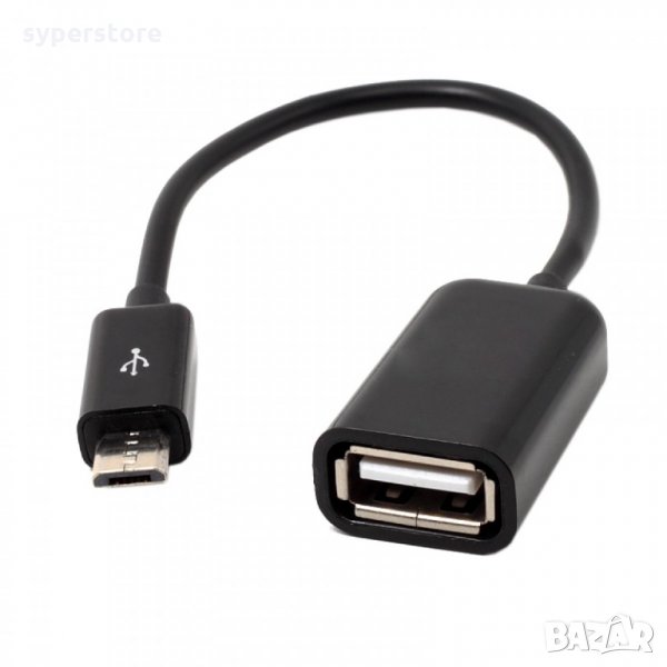 Преходник Micro USB - USB OTG женско On-The-Go  M/F кабел SS000010  , снимка 1