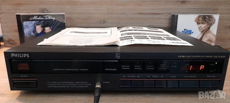 Philips CD 380 cd player плеър DAC TDA 1543, снимка 1