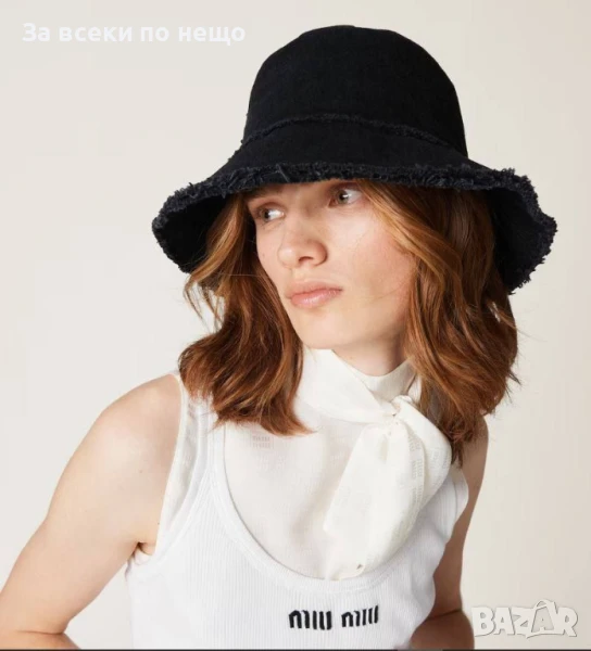 Miu Miu Дамска Лятна Шапка Миу Миу - Налични Различни Цветове Код E690, снимка 1