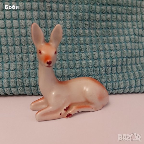 Стара Рядка Фигурка Порцеланова СИП Сърна Сърничка 1953-59, снимка 1