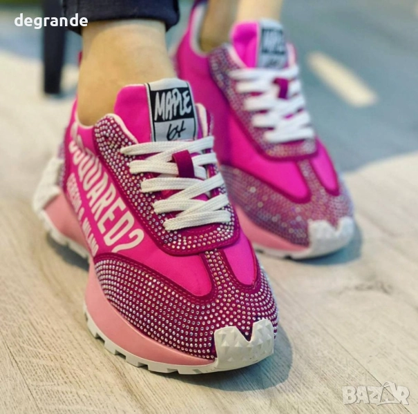Дамски маратонки Dsquared2 Цвят - Розово, снимка 1
