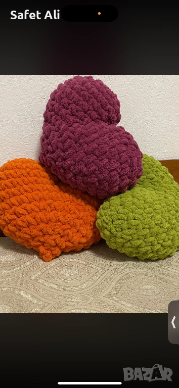 Плетени възглавнички и животинчета, снимка 1