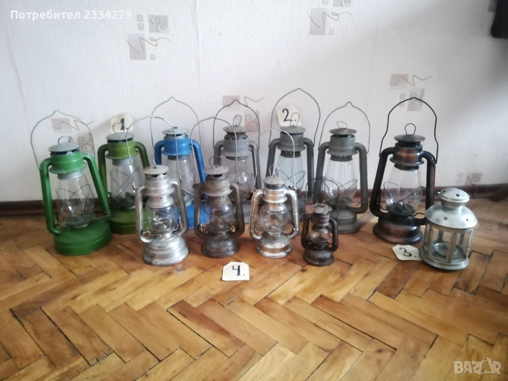 Стари газени фенери, немски, български, чешки, руски. , снимка 1