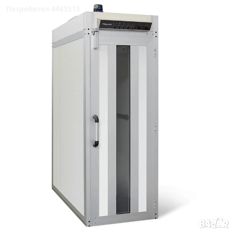 Ферментационна камера с 2 врати за 6 колички 40x60 с управление, снимка 1