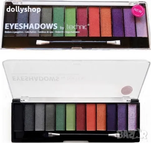 5 броя ЛОТ Палитри Сенки за Очи на Technic - Black Magic, снимка 1