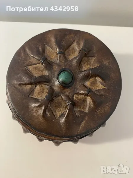 Ретро кожена кутия., снимка 1