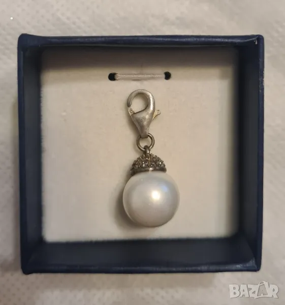 Сребърна висулка с перла 925, снимка 1
