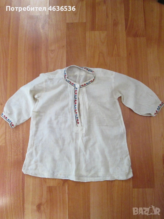 Детска (бебешка) риза за носия , ръчна бродерия, снимка 1