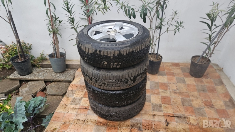 Джанти 17" 5х114 с 4 бр. 215 65 17 зимни гуми Continental WinterContact и Vredestein Wintrac pro, снимка 1