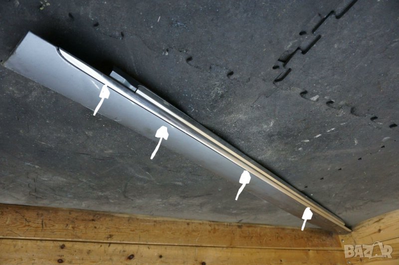 Лайстна хромирана на прага за AUDI A8 D4 (10-17г.) LONG-Лява, снимка 1