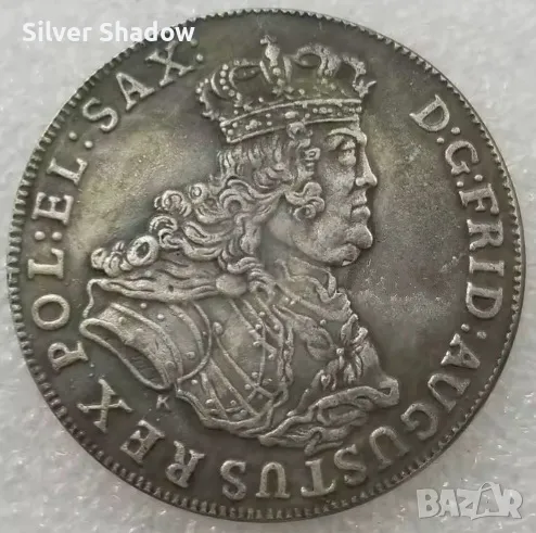 Монета Полша 1 Талер 1762 г Август III ( Фридрих Август II ), снимка 1