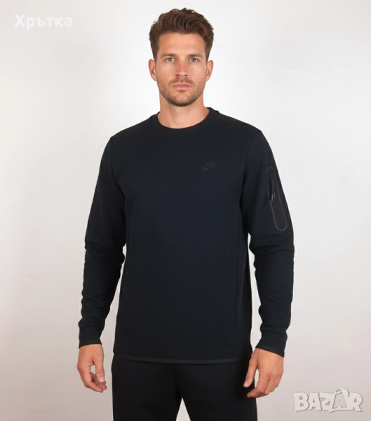 Nike Tech Fleece Crew - Оригинална мъжка блуза размер L, снимка 1