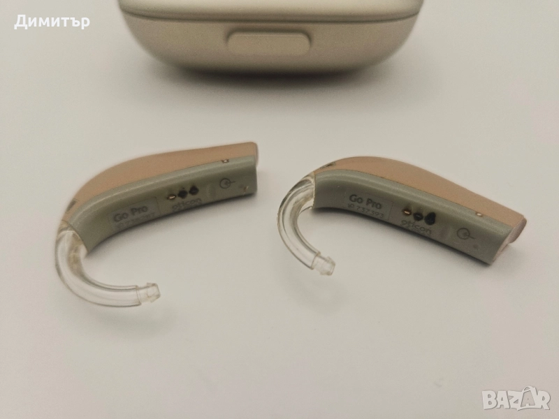 Слухови апарати Oticon Go Pro Bte hearing aid 2x ляв и десен starkey phonak pair, снимка 1