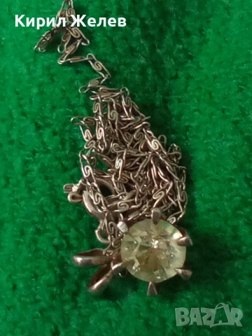 СРЕБЪРЕН МЕДАЛЬОН СРЕБРО 925 с ПРЕКРАСЕН НАТУРАЛЕН ЦИРКОН и СРЕБЪРНА ВЕРИЖКА 925 МЕЧА СТЪПКА 38673, снимка 13 - Колиета, медальони, синджири - 50416902