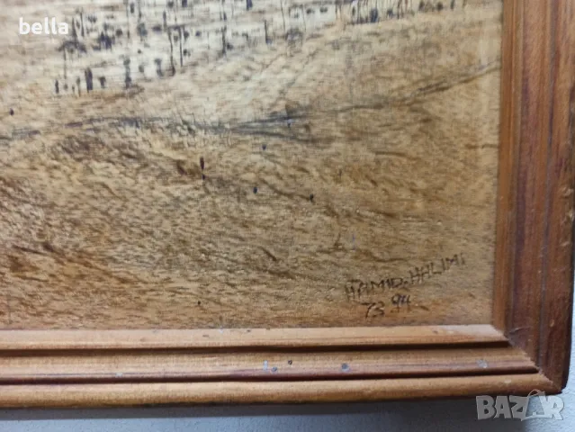 Авторска картина върху дърво, снимка 3 - Картини - 47511811