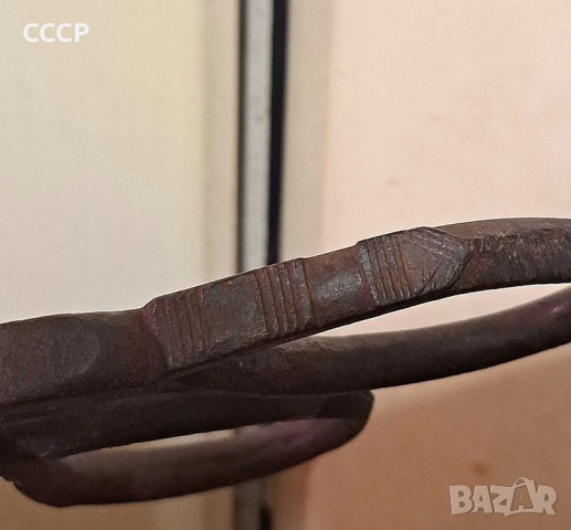 Стара кована ножица 1883 г, снимка 5 - Колекции - 52113938