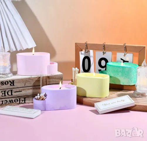 Молд свещник с място за клечки , снимка 6 - Форми - 49753736