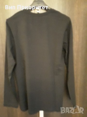 Марка ZIERO чисто нова с  етикета черна мъжка тениска с дълъг ръкав, хубава качествена стегната мате, снимка 8 - Тениски - 37456775