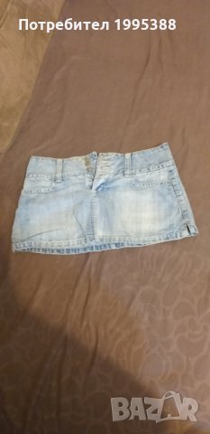 Дънкова пола , снимка 4 - Поли - 33363379