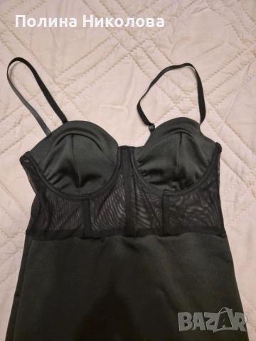 НОВА Елегантна вечерна рокля в черен цвят, снимка 2 - Рокли - 52419325