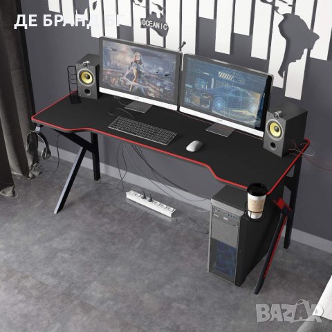 Геймърско бюро с аксесоари LJ-1909-160ALL, снимка 6 - Бюра - 35146839
