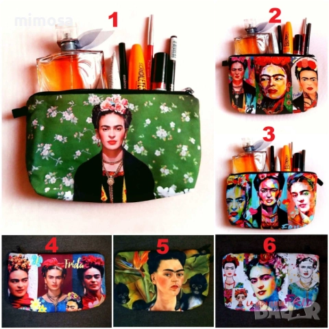 Фрида Кало несесери с принт, снимка 2 - Портфейли, портмонета - 41167508