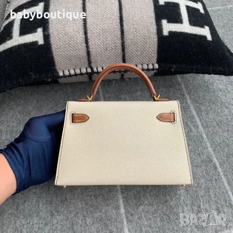 HSS Hermes kelly mini two tones, снимка 9 - Чанти - 49242394