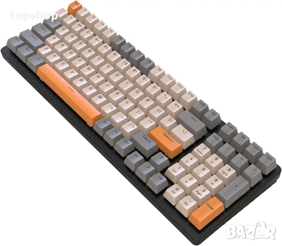 Геймърска Механична Клавиатура ZIYOULANG – RGB, Bluetooth/2.4G/Wireless 